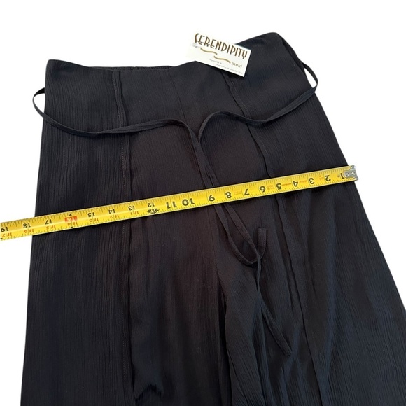 Black Maxi Wide Leg Pants for Casual Wear - Picture 13 of 17